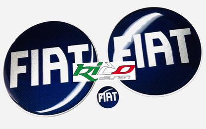 SET ADESIVI LOGHI FIAT TONDO