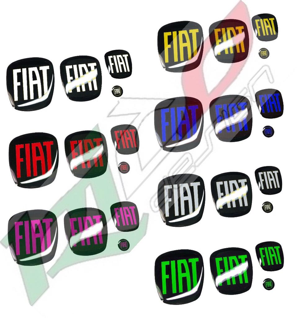 SET ADESIVI LOGHI FIAT