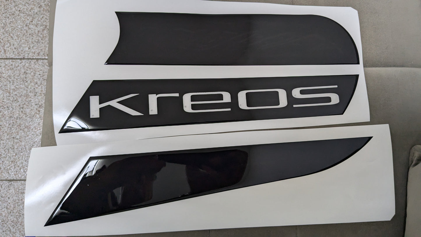 Coppia Adesivi Laterali KREOS Premium per Mansarda Camper
