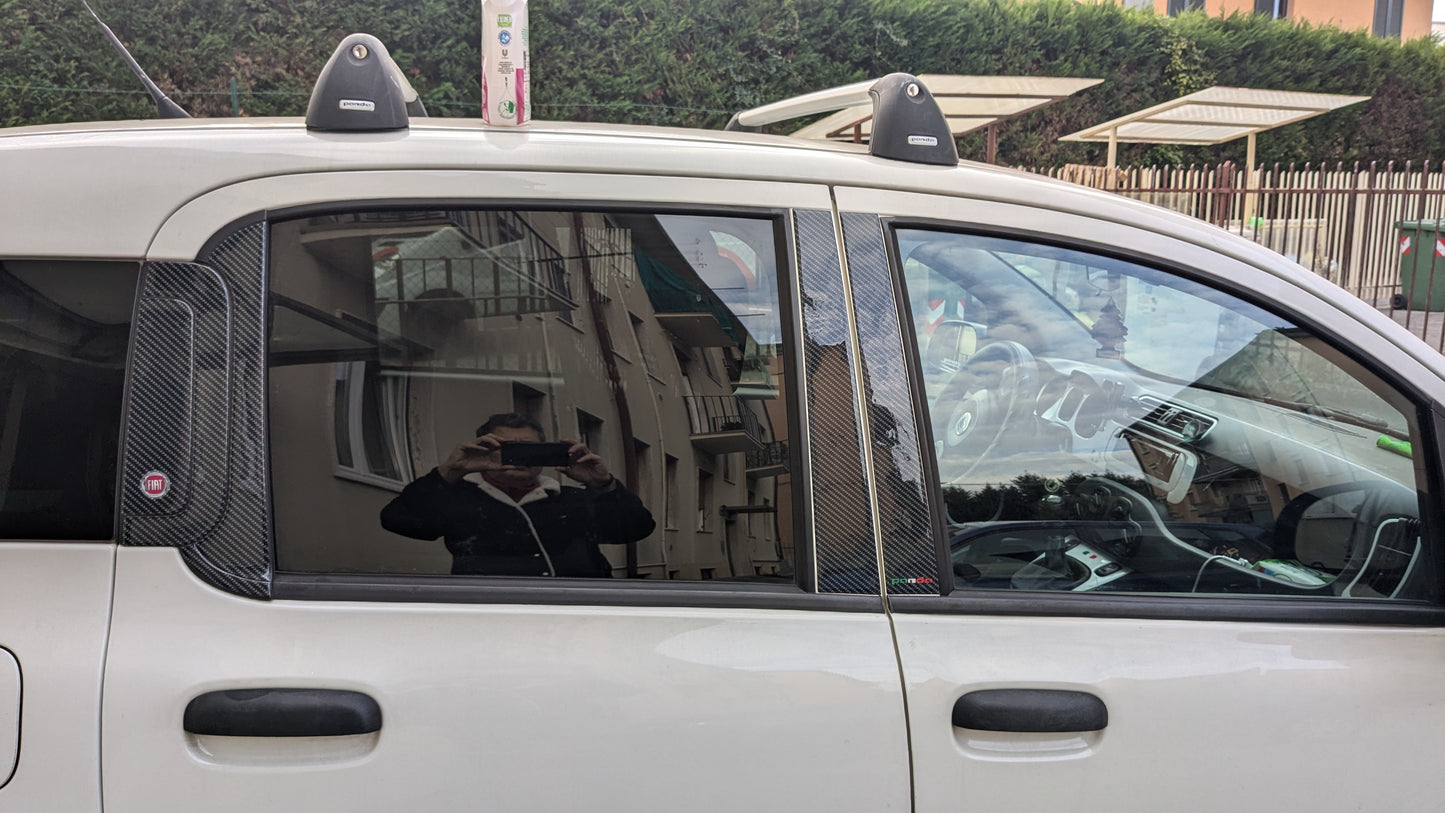 🚗✨ KIT ADESIVI MONTANTI 5 PORTE – FIAT PANDA ✨🚗