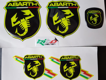 ADESIVI LOGHI ABARTH 500 595 695