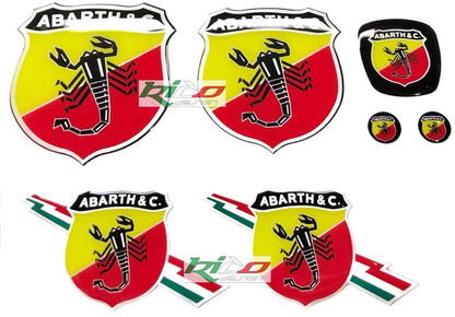 ADESIVI LOGHI ABARTH 500 595 695