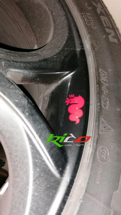 SET 4 ADESIVI CERCHI ALFA ROMEO