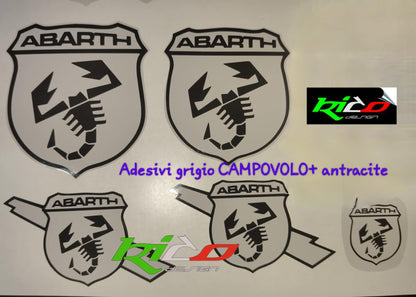 ADESIVI LOGHI ABARTH 500 595 695 REFLETTIVI