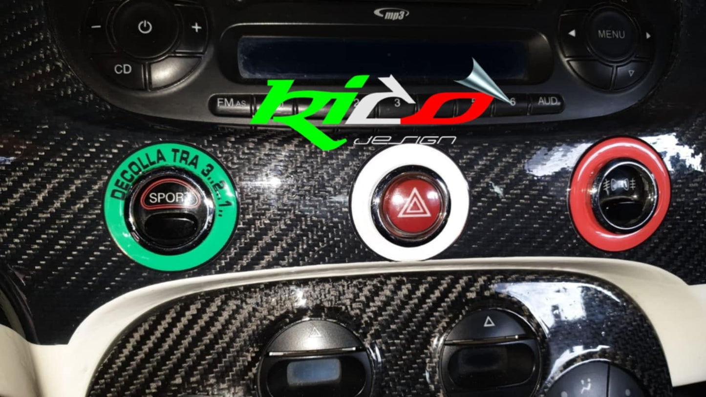 ANELLI TRICOLOR ABARTH 500 595 695