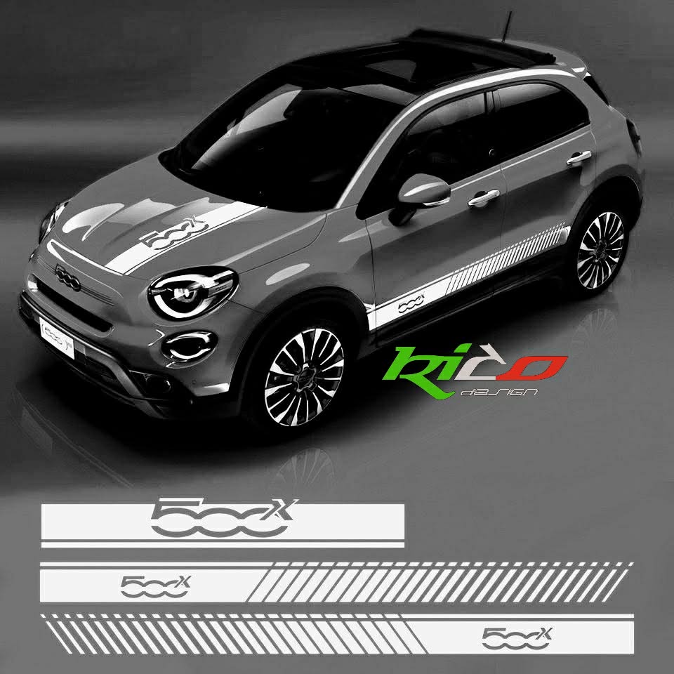 STRICIE LATERALI  Fiat 500X  Adesive Tuning Rico Design