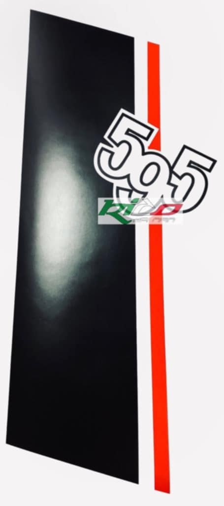 COPPIA ADESIVI PARAFANGHI PER ABARTH 500 595 596