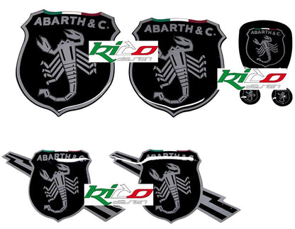 ADESIVI LOGHI ABARTH 500 595 695