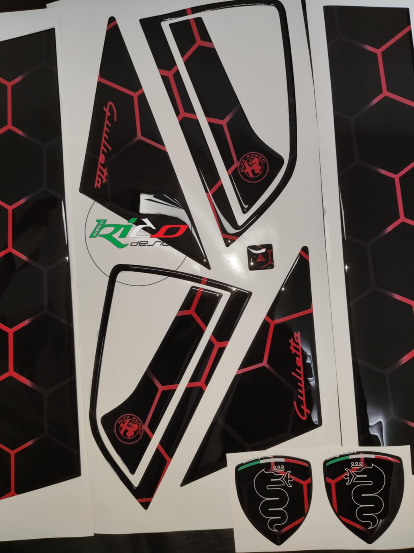 KIT ADESIVI PER MONTANTI PORTE  ALFA ROMEO GUILIETTA