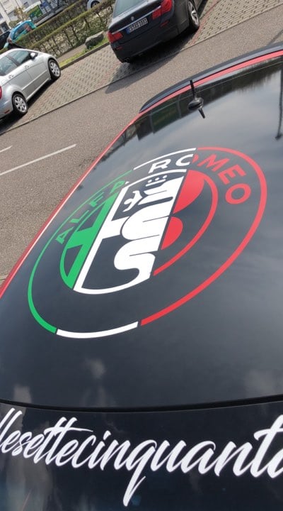 ADISIVO TRICOLOR  ALFA ROMEO