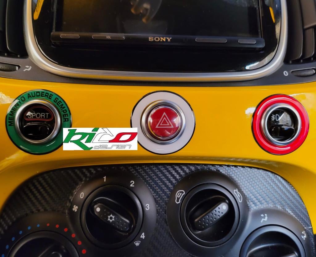 ANELLI TRICOLOR ABARTH 500 595 695