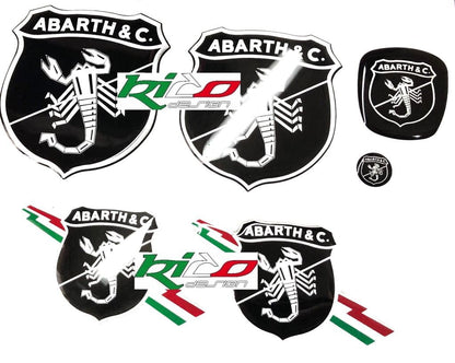 ADESIVI LOGHI ABARTH 500 595 695