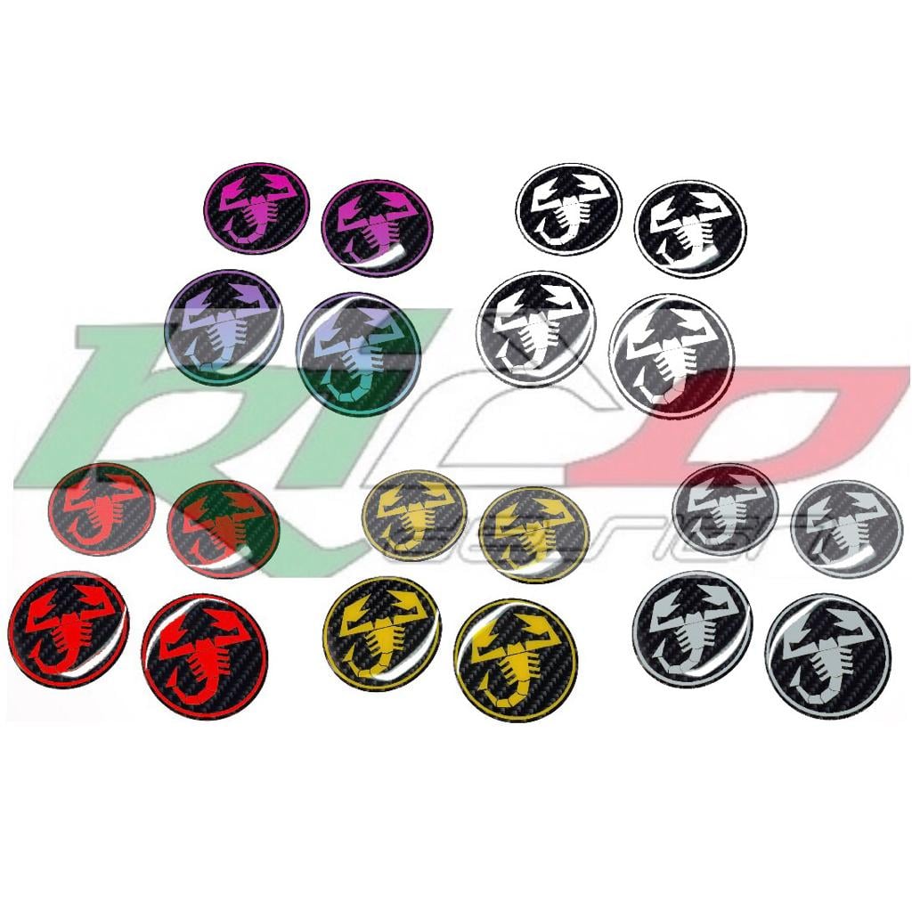 ADESIVI COPRIMOZZO ABARTH 500 595 695